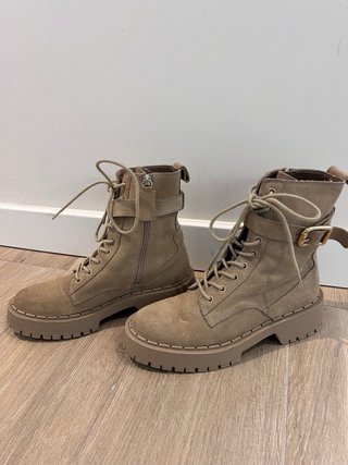 Botas Zara Beige Ante T38