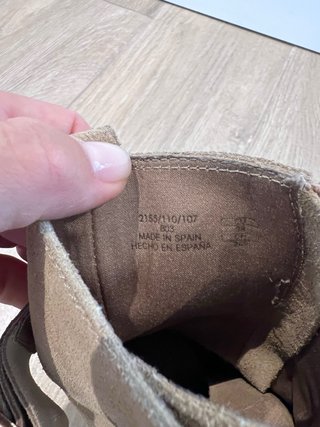Botas Zara Beige Ante T38