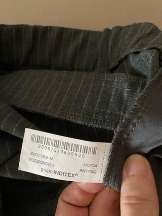 Pantalones de raya diplomática Zara Talla M