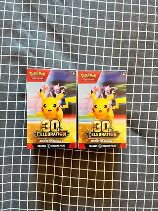 2x Pokémon TCG 30th Celebration Booster Bundle