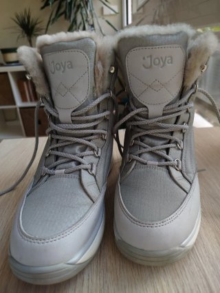 Botas de invierno Joya grises y blancas