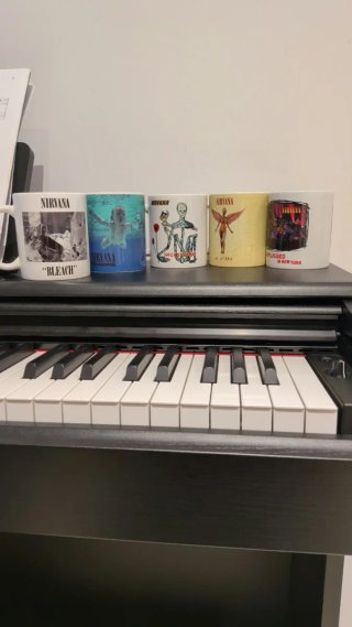 Lote 5 Tazas Nirvana Discografía AAA
