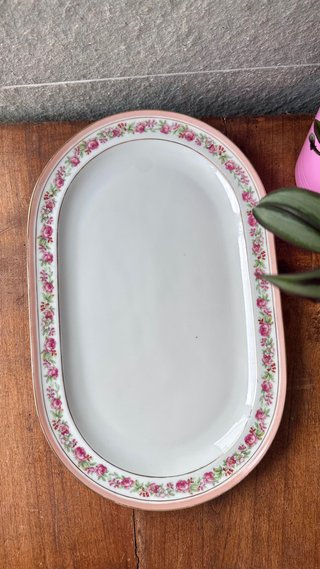Fuente de Porcelana limoges Ovalada