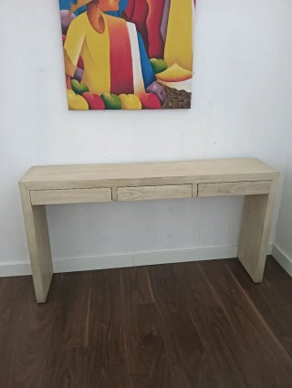 Consola recibidor madera 3 cajones