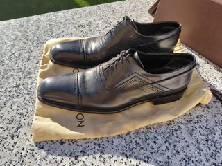Louis Vuitton Zapatos Talla 45.5 Negro/Gris