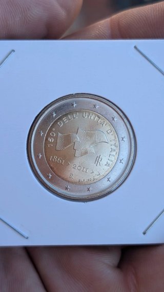 Moneda 2 Euros Italia 2011 Conmemorativa
