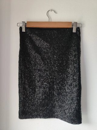 Falda Lentejuelas Stradivarius Talla S