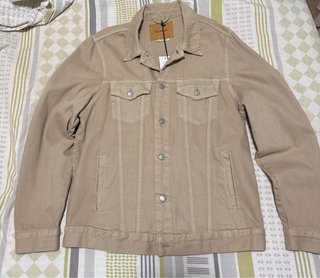 Cazadora vaquera Pull&Bear beige Talla L