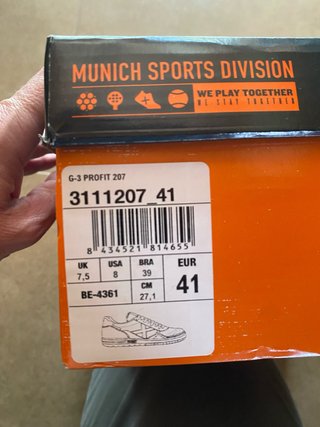 Zapatillas Munich G-3 Profit 207 Talla 41