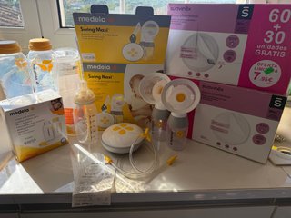 Extractor de leche Medela Swing Maxi y accesorios