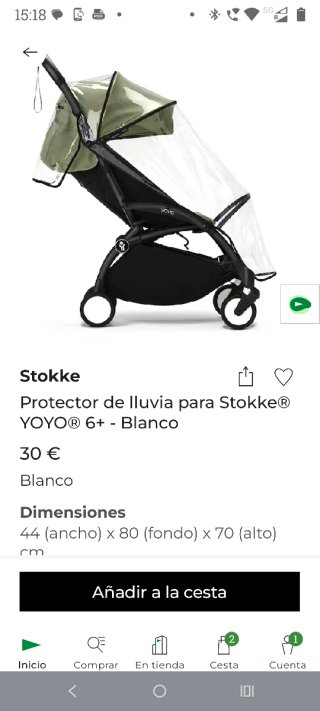 Protector de Lluvia xa Babyzen(ahora Stokke) YOYO