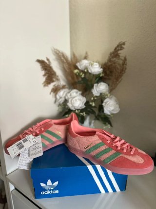 Adidas Gazelle Rosa y Verde