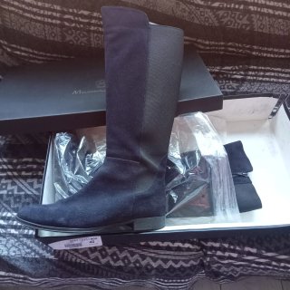 Botas Altas Massimo Dutti Negras Talla 40