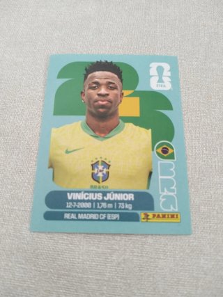 Cromo Panini Vinícius Júnior - Mundial 2026