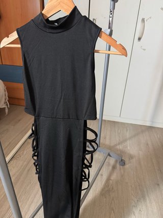 Vestido estilo japonés negro
