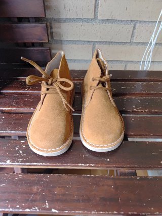 Botines de ante beige