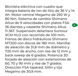 Bicicleta Eléctrica Megamo ESTRENAR GARANTIA 3años
