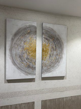 Díptico Decorativo Maison du Monde Dorado
