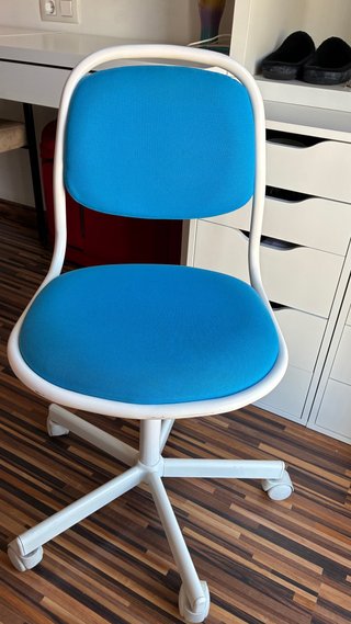 Silla de escritorio infantil azul Ikea-ORFJALL