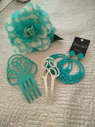 Accesorios Flamenca Verde Agua