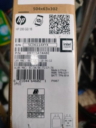 HP 200 G2i 16 Portátil
