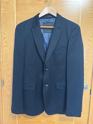 Blazer Zara Black Tag Azul Marino Talla 48