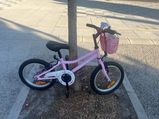 Bicicleta infantil rosa