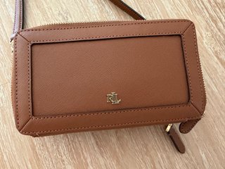 Bolso Ralph Lauren Danna 100% cuero Marrón safiro