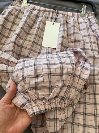 Pantalones de cuadros Zara rosas