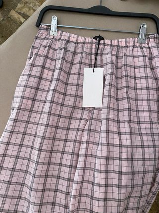 Pantalones de cuadros Zara rosas