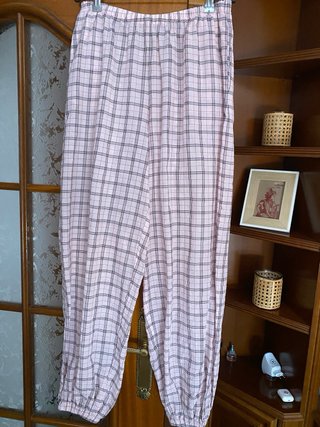 Pantalones de cuadros Zara rosas