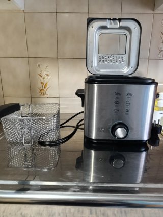 Freidora Eléctrica de Acero Inoxidable