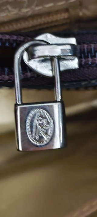 Bolso de piel El Potro negro y marrón