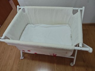 Minicuna para bebé blanca