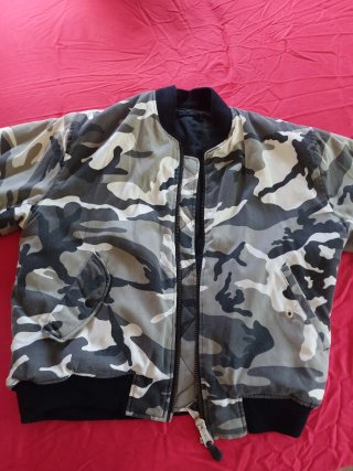 Chaqueta Bomber Camuflaje Retro 90s