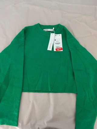 Jersei Verde Bershka Talla XS