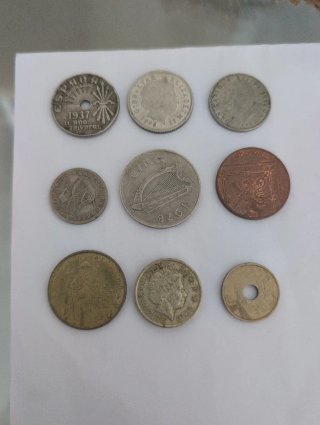 Lote de monedas antiguas