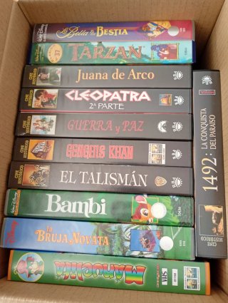 Lote de 8 Cintas VHS Variadas