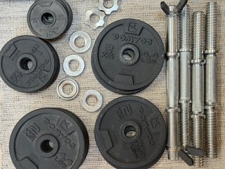 Mancuernas y pesas ajustables 90kg