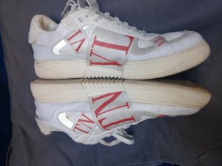 Valentino Zapatillas Blancas con Logo Rojo