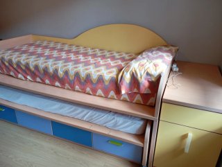 Cama nido con cajón auxiliar