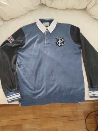 Polo Pepe Jeans azul y gris