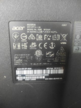 Portatile Acer Nero