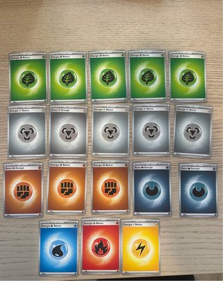 Lote Cartas Energía Básica Pokémon S&V