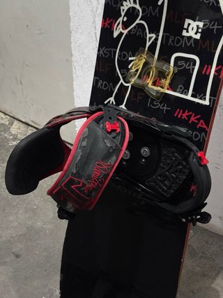 Tabla Snowboard DC + Fijaciones + Funda