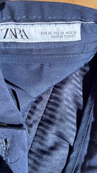 Pantalón de traje Zara azul