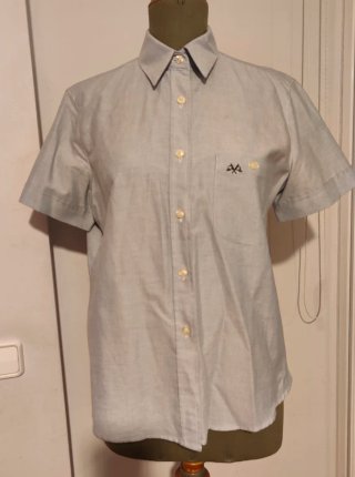 Blusa Thomas Burberry Gris Manga Corta