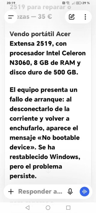 Portatile Acer Nero