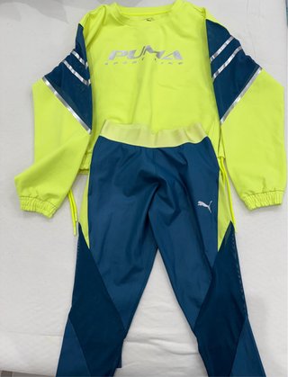 Conjunto Deportivo Puma Amarillo y Azul