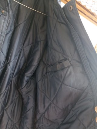Parka azul hombre